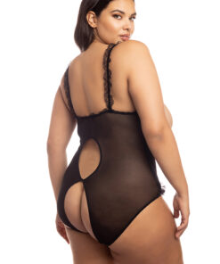 Oh La La Cheri – Amber Teddy – Plus – Queen Size – Black