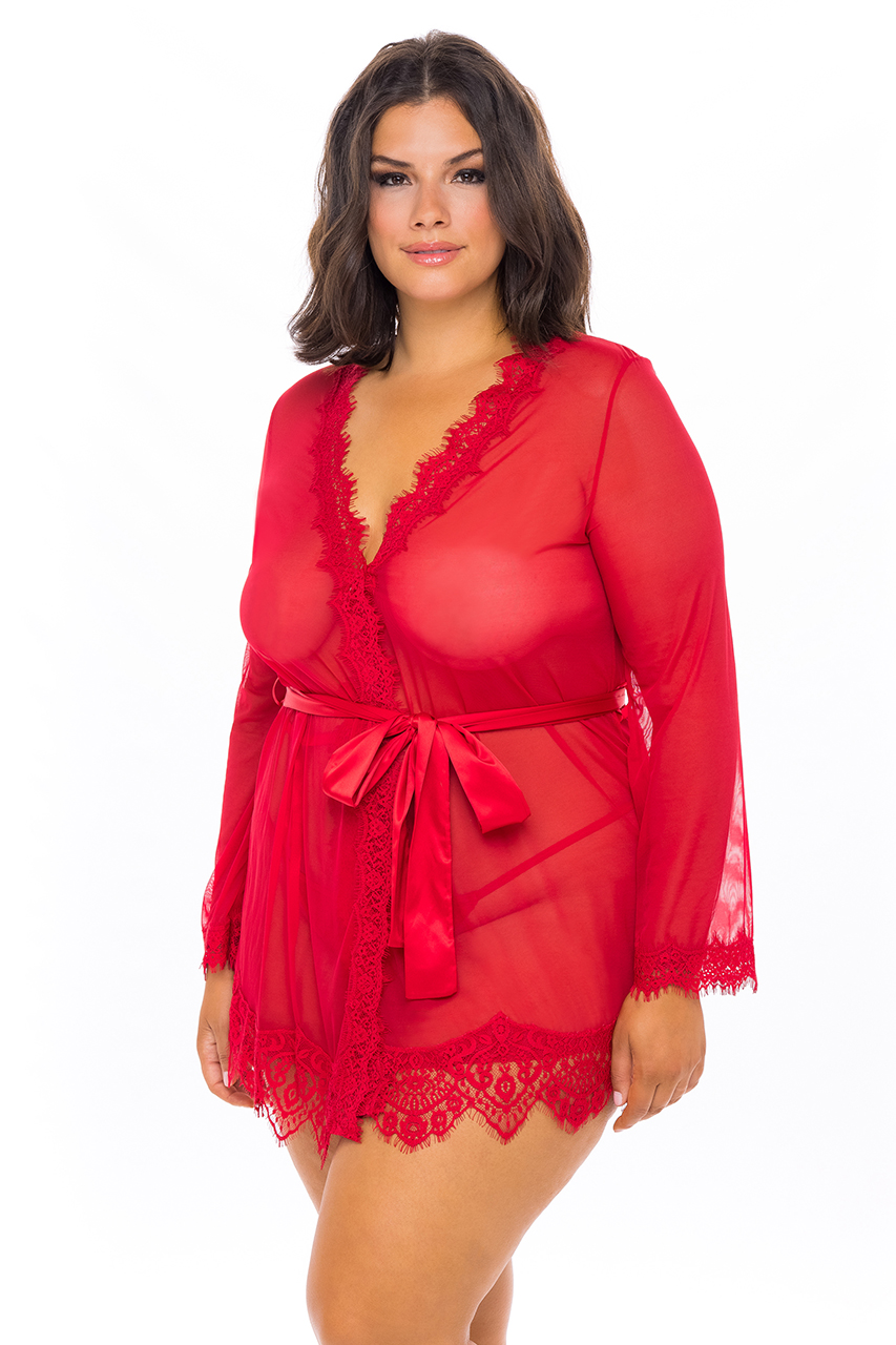 Oh La La Cheri – Provence Robe Plus – 1X/2X – Red