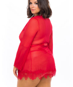 Oh La La Cheri – Provence Robe Plus – 3X/4X -Red