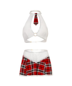 Oh La La Cheri – Academic Affair Set – S/M – Red/White