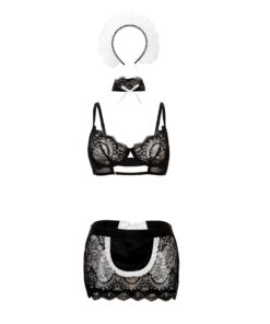 Oh La La Cheri – Maid In France Set – S/M – Black/White