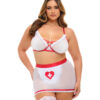 Oh La La Cheri – Naughty Nurse Set Plus – 1X/2X – Red/White