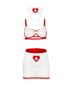 Oh La La Cheri – Naughty Nurse Set – S/M – Red/White