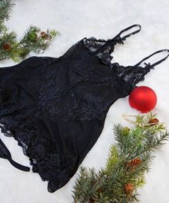 Oh La La Cheri – Valentine Babydoll L Black