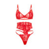 Oh La La Cheri – Brielle 3 Pc Set – L/XL – Red