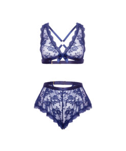 Oh La La Cheri – Gladys 2 Pc Set – L/XL – Estate Blue