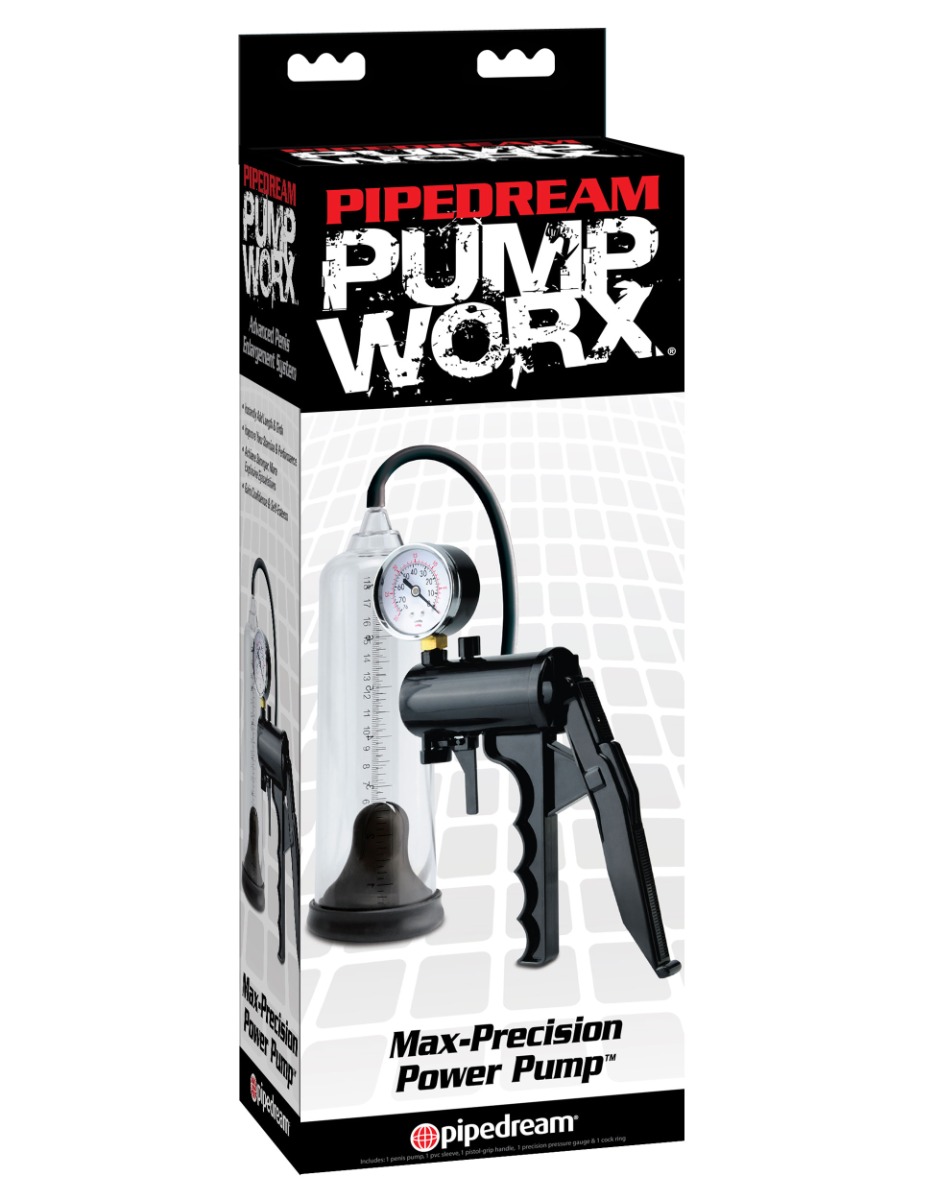 Pipedream – Pump Worx – Max-Precision Power Pump – Clear/Black
