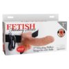 Pipedream – Fetish Fantasy Series – 7″ Vibrating Hollow Strap-On with Balls – Light/Black