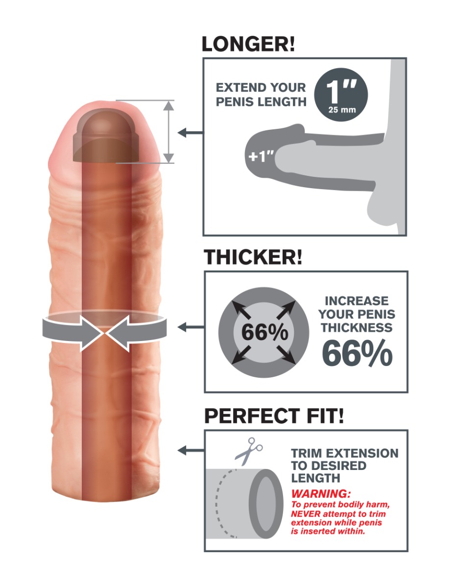 Pipedream – Fantasy X-tensions – Mega 1″ Extension – Light