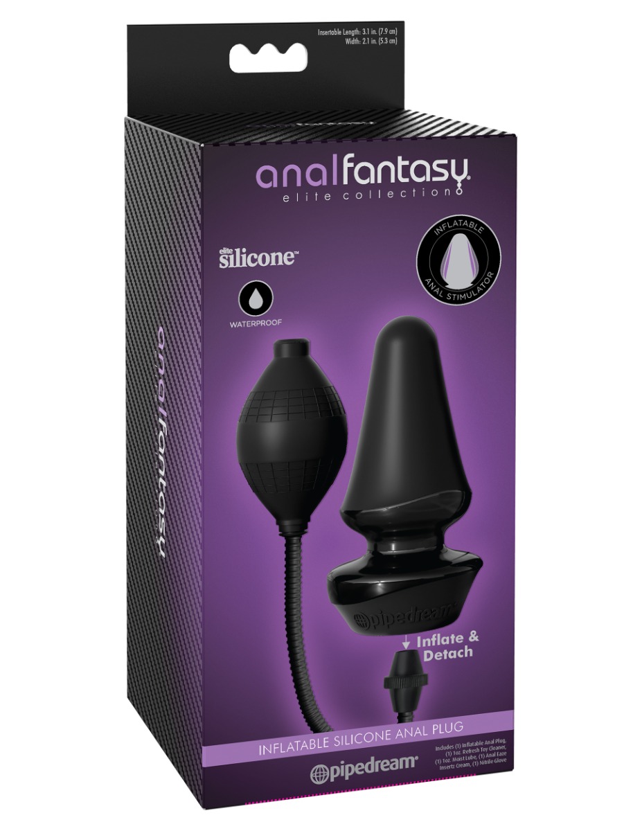 Pipedream – Anal Fantasy Elite – Inflatable Silicone Butt Plug – Black