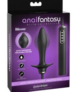 Pipedream – Anal Fantasy Elite – Auto-Throb Inflatable Vibrating Plug – Black