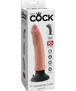 Pipedream – King Cock – 7″ Vibrating Cock – Light