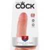 Pipedream – King Cock – 7″ Cock with Balls – Light