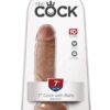 Pipedream – King Cock – 7″ Cock with Balls – Tan