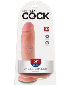 Pipedream – King Cock – 8″ Cock with Balls – Light
