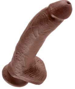 Pipedream – King Cock – 9″ Cock with Balls – Brown