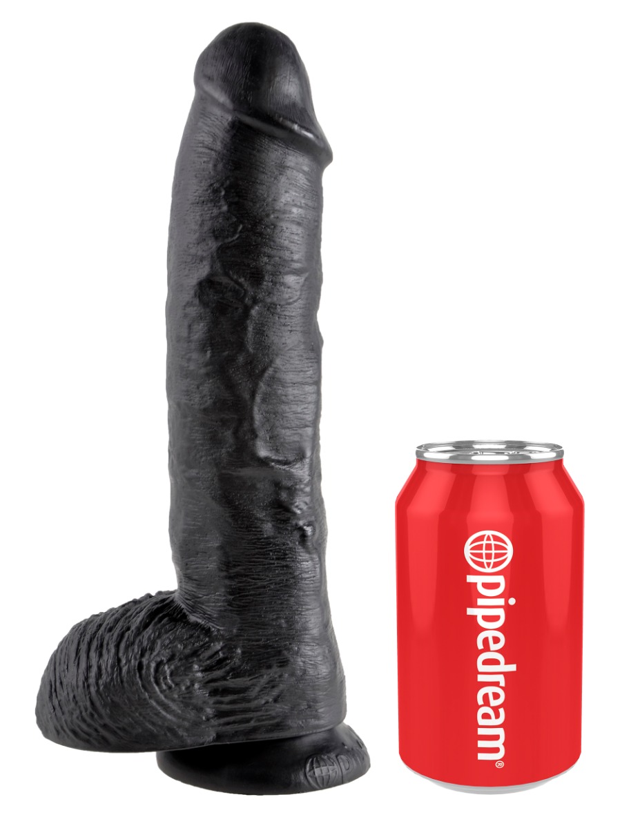 Pipedream – King Cock – 10″ Cock with Balls – Black