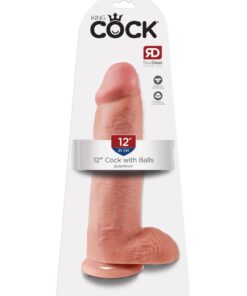 Pipedream – King Cock – 12″ Cock with Balls – Light