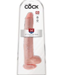 Pipedream – King Cock – 14″ Cock with Balls – Light