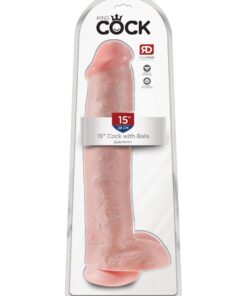 Pipedream – King Cock – 15″ Cock with Balls – Light