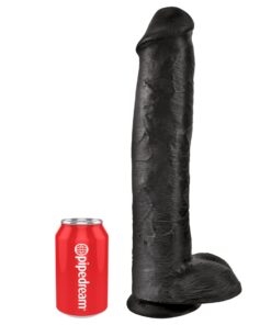 Pipedream – King Cock – 15″ Cock with Balls – Black