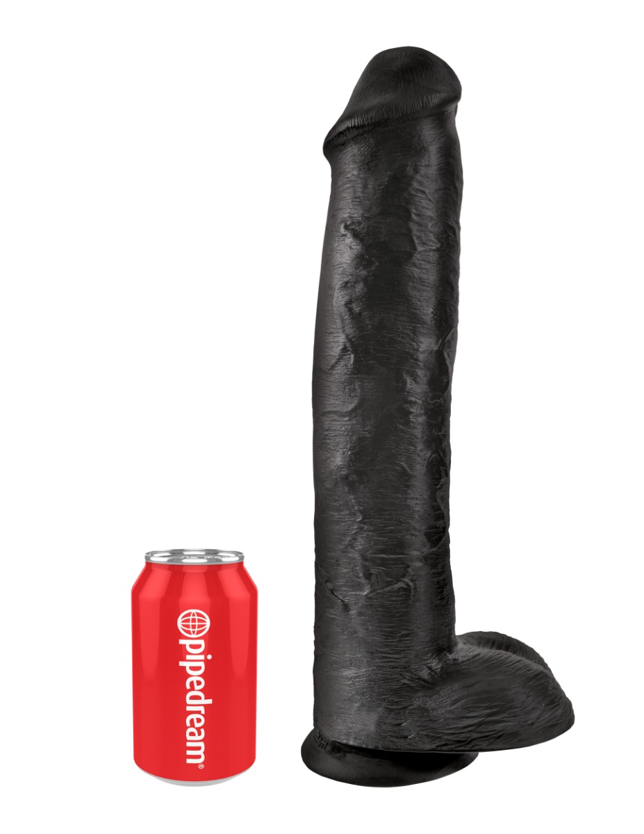 Pipedream – King Cock – 15″ Cock with Balls – Black