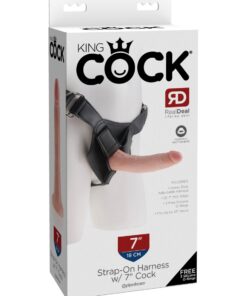 Pipedream – King Cock – Strap on Harness with 7″ Cock – Light