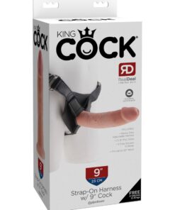 Pipedream – King Cock – Strap on Harness with 9″ Cock – Light