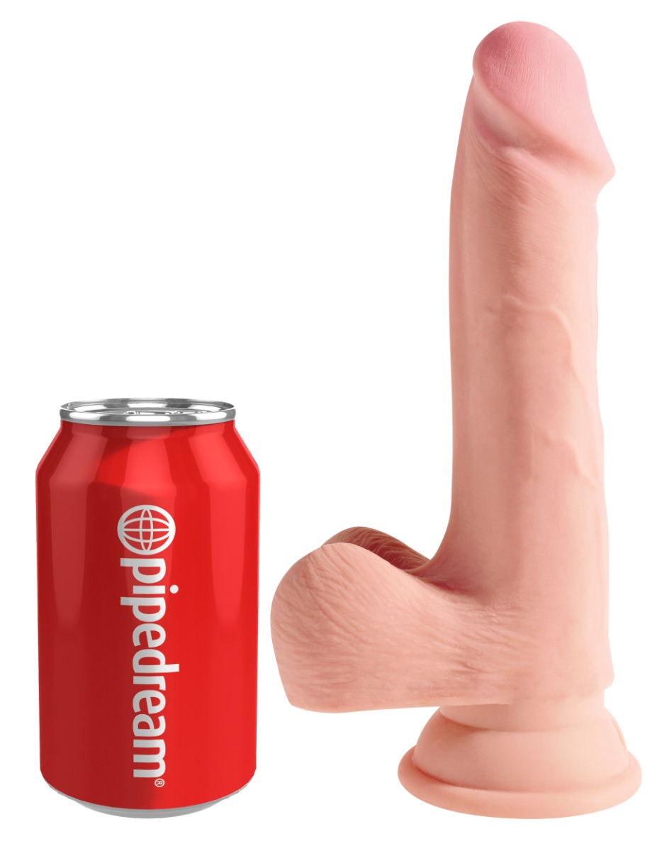Pipedream – King Cock Plus – 7.5″ Triple Density Cock with Balls – Light