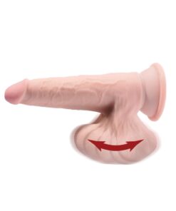 Pipedream – King Cock Plus – 7″ Triple Density Cock With Swinging Balls – Light