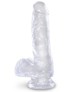 Pipedream – King Cock Clear – 6″ with balls