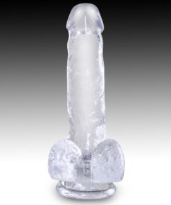 Pipedream – King Cock Clear – 6″ with balls