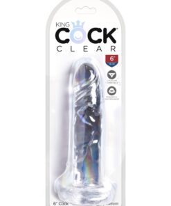 Pipedream – King Cock Clear – 6″ – Clear