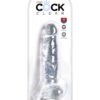 Pipedream – King Cock Clear – 8″ with balls