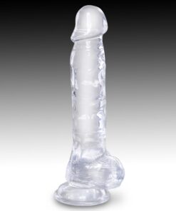 Pipedream – King Cock Clear – 8″ with balls