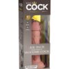 Pipedream – King Cock Elite – 6″ Dual Density Silicone Cock – Light