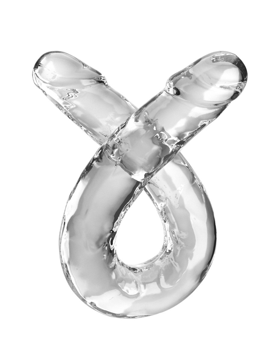 Pipedream – King Cock Clear – 18″ Double Dildo – Clear