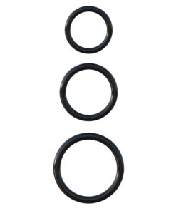 Pipedream – Fantasy C-Ringz – Silicone 3-Ring Stamina Set – Black