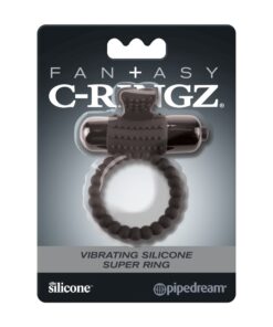 Pipedream – Fantasy C-Ringz – Vibrating Silicone Super Ring – Black