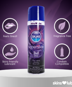 Skins Superslide Silicone Based Lubricant 4.4 fl oz (130ml)