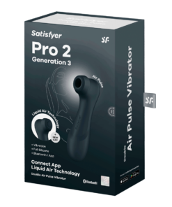 Satisfyer Pro 2 – Generation 3 With Liquid Air Technology – App Enabled Black