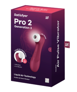 Satisfyer Pro 2 – Generation 3 With Liquid Air Technology Wine Red