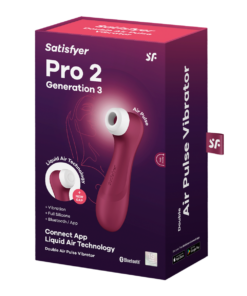 Satisfyer Pro 2 – Generation 3 With Liquid Air Technology – App Enabled Wine Red