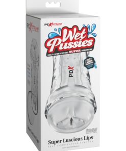Pipedream – PDX Extreme – Super Luscious Lips Self-Lubricating Stroker – Clear