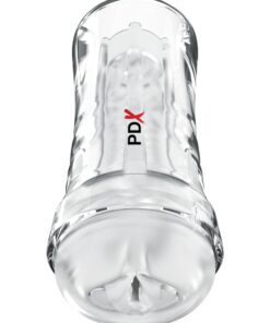 Pipedream – PDX Extreme – Super Luscious Lips Self-Lubricating Stroker – Clear