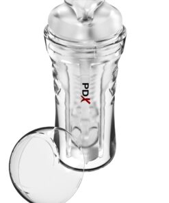 Pipedream – PDX Extreme – Super Luscious Lips Self-Lubricating Stroker – Clear