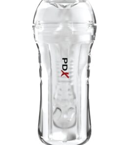 Pipedream – PDX Extreme – Super Luscious Lips Self-Lubricating Stroker – Clear