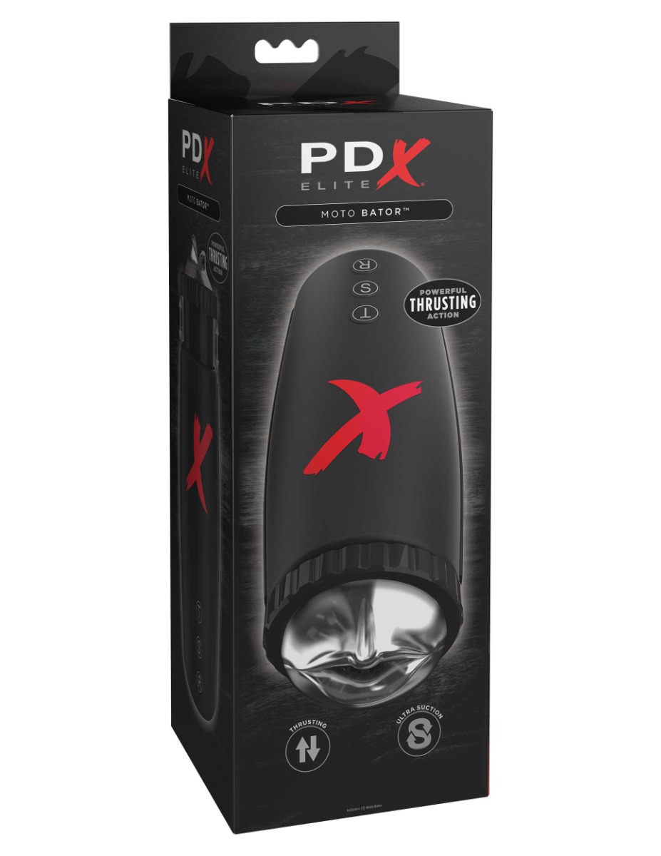 Pipedream – PDX Elite – Moto-Bator – Clear/Black