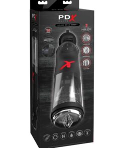 Pipedream – PDX Elite – Deluxe Mega-Bator – Clear/Black