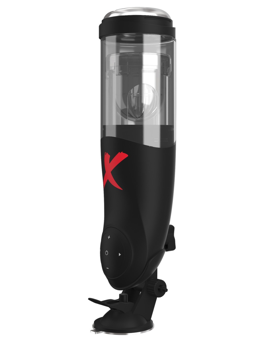 Pipedream – PDX Elite – Deluxe Mega-Bator – Clear/Black
